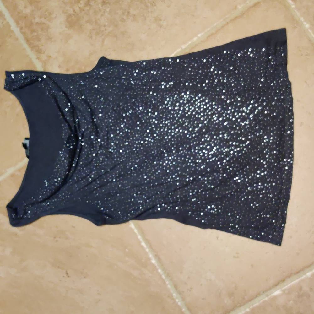 Sparkling cowl neck t-shirt